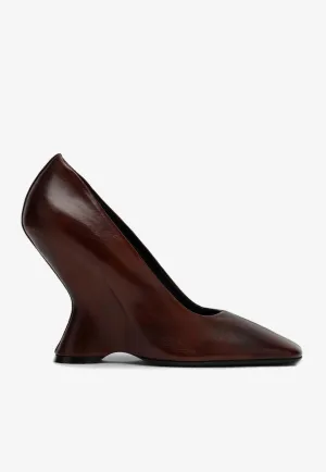 100 Leather Wedge Pumps