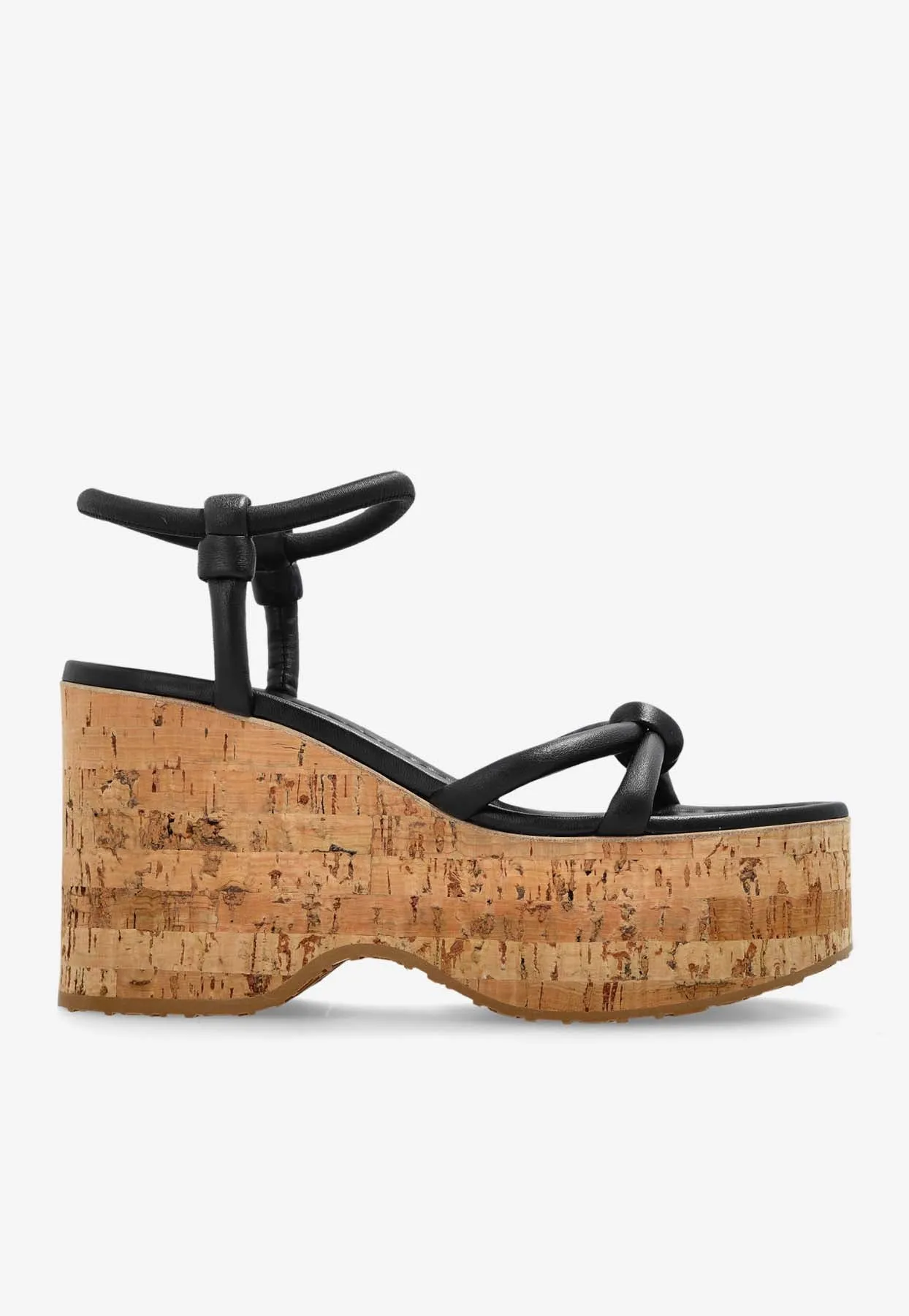 45 Knot Leather Wedge Sandals