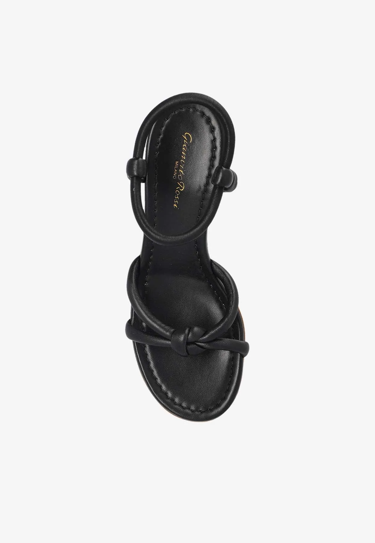 45 Knot Leather Wedge Sandals