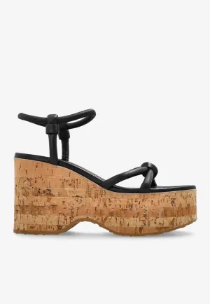 45 Knot Leather Wedge Sandals