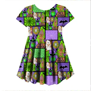 90’s Halloween Mash Skater Dress