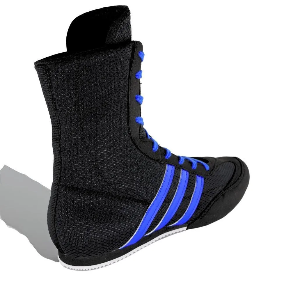 Adidas Box Hog 2 Boxing Boots - Black/Blue