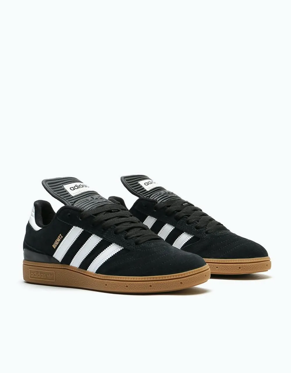 adidas Busenitz Pro Skate Shoes - Black/Running White/Metallic Gold
