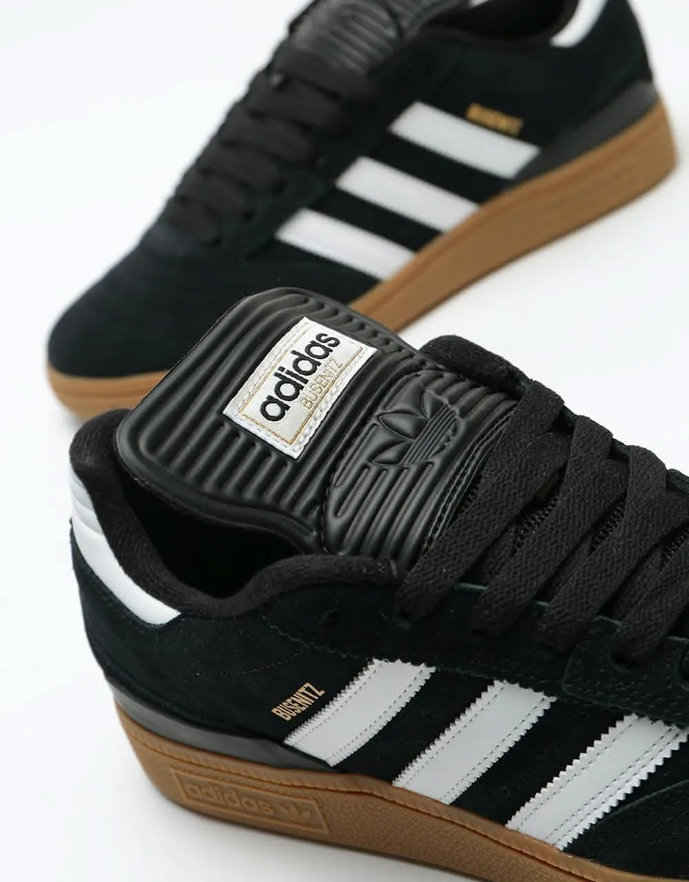 adidas Busenitz Pro Skate Shoes - Black/Running White/Metallic Gold