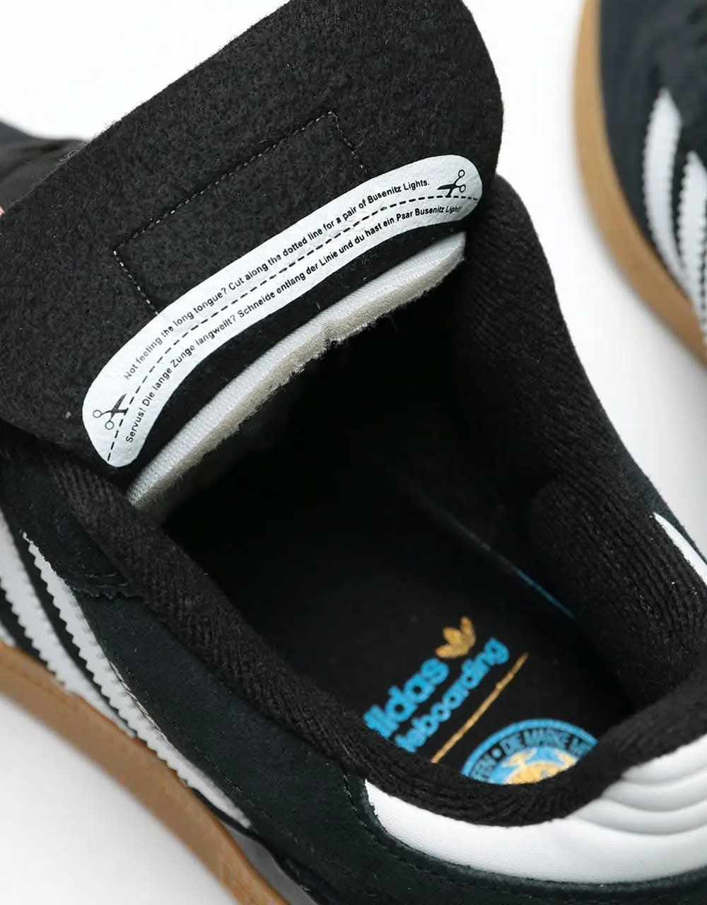 adidas Busenitz Pro Skate Shoes - Black/Running White/Metallic Gold