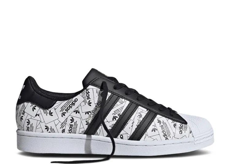 Adidas SUPERSTAR 'LABEL COLLAGE' sneakers, white