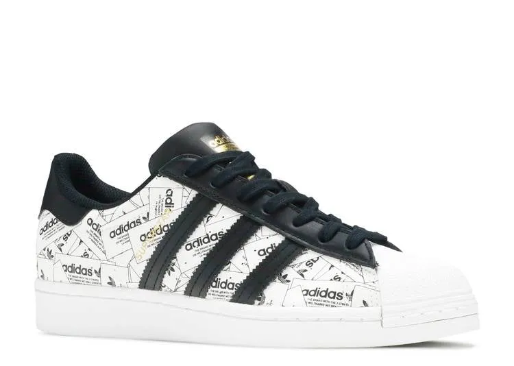 Adidas SUPERSTAR 'LABEL COLLAGE' sneakers, white