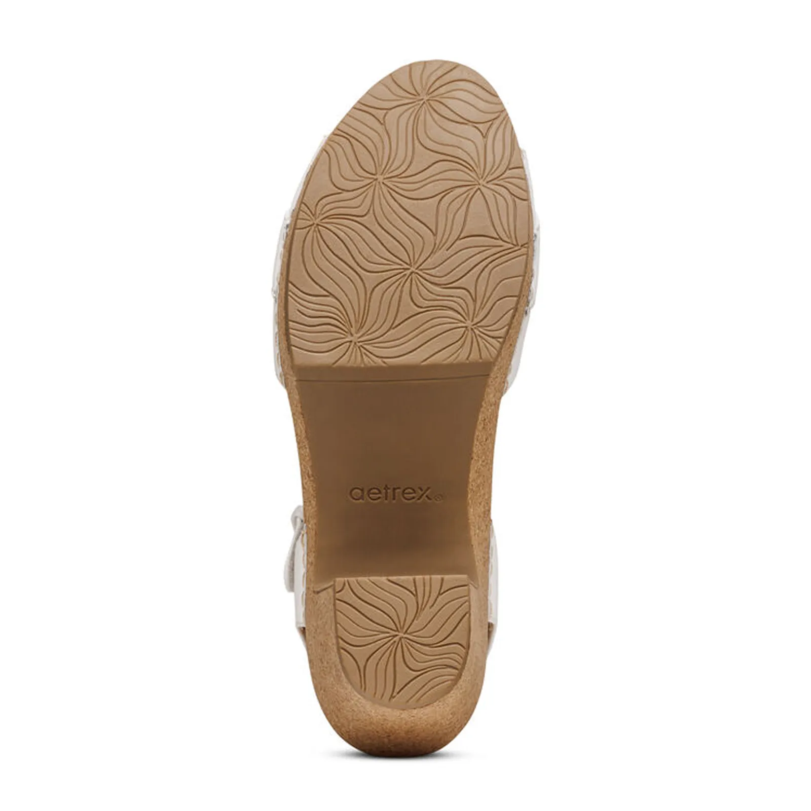 Aetrex Tory Heeled Sandal (Women) - White