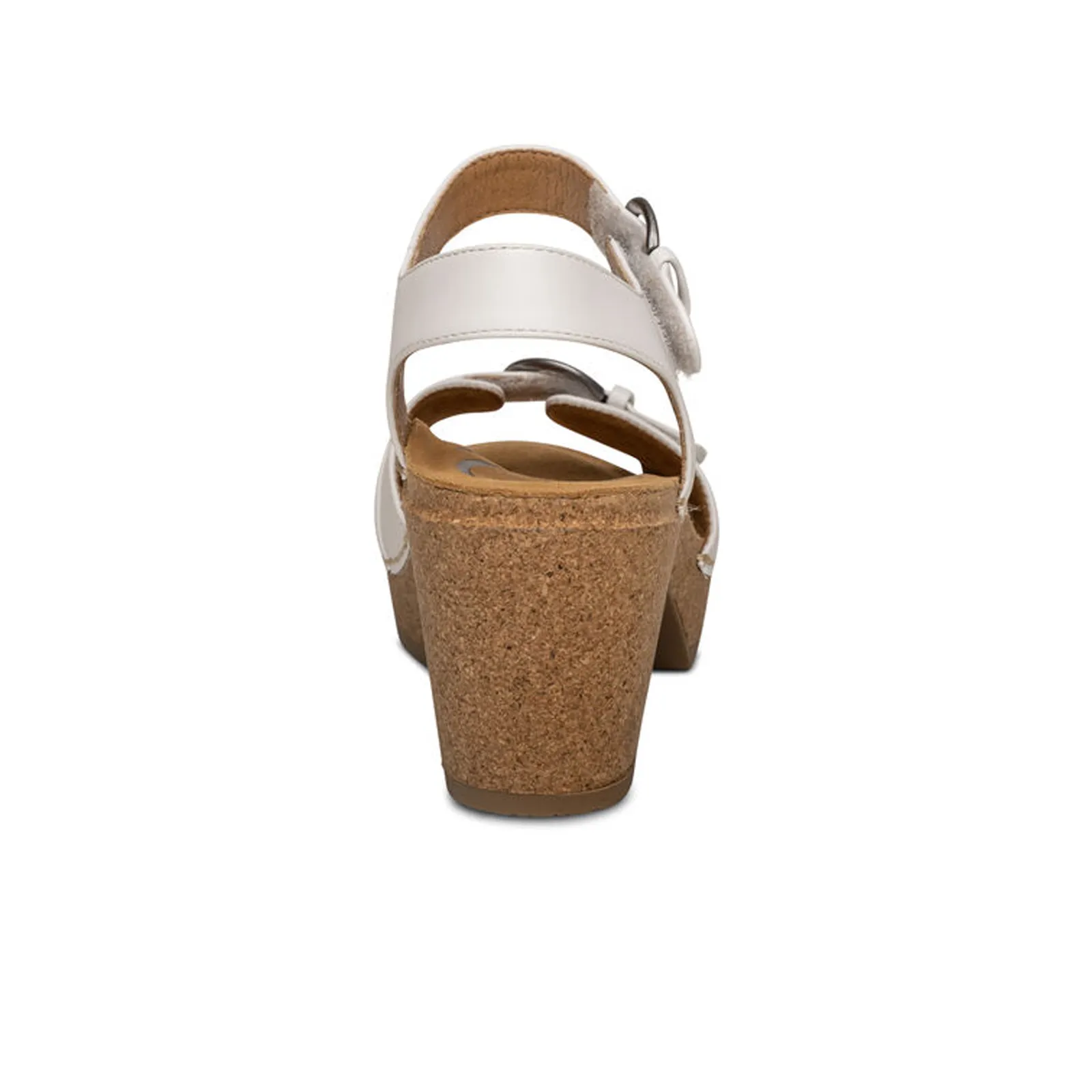 Aetrex Tory Heeled Sandal (Women) - White