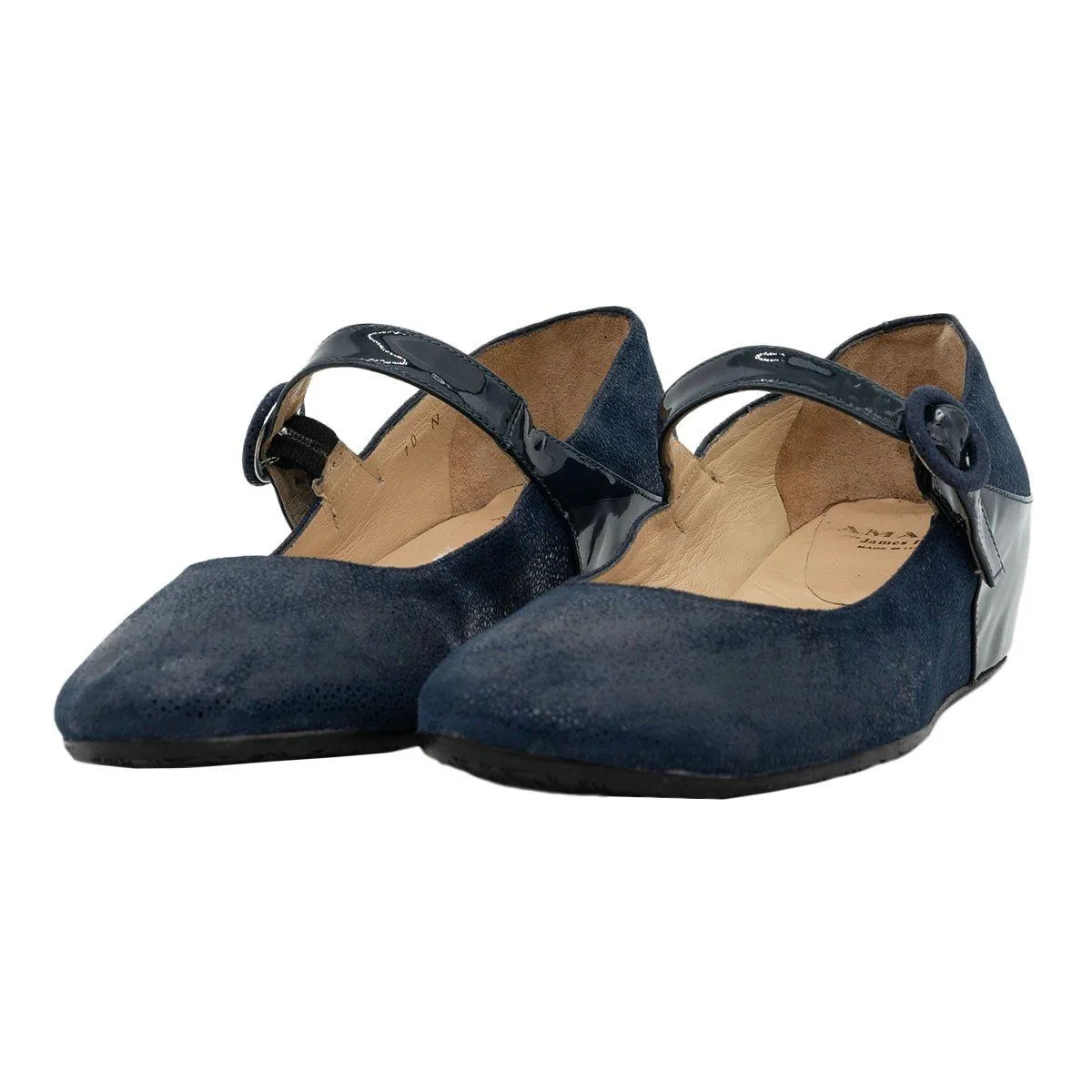 Amalfi For James Inglis Wedge Shoes Leather Blue Colour For Women