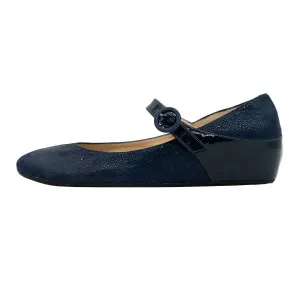 Amalfi For James Inglis Wedge Shoes Leather Blue Colour For Women