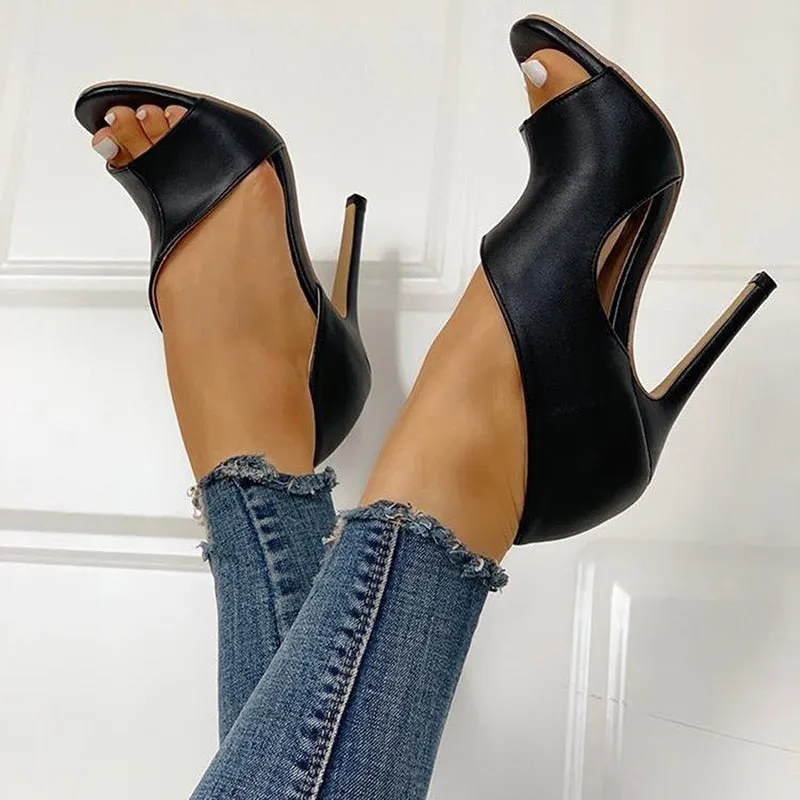Amozae---Summer Shoes   New women's Sandals Fashion Open Toe High Heel Sandals Rome   Casual Thin Heel Sandals