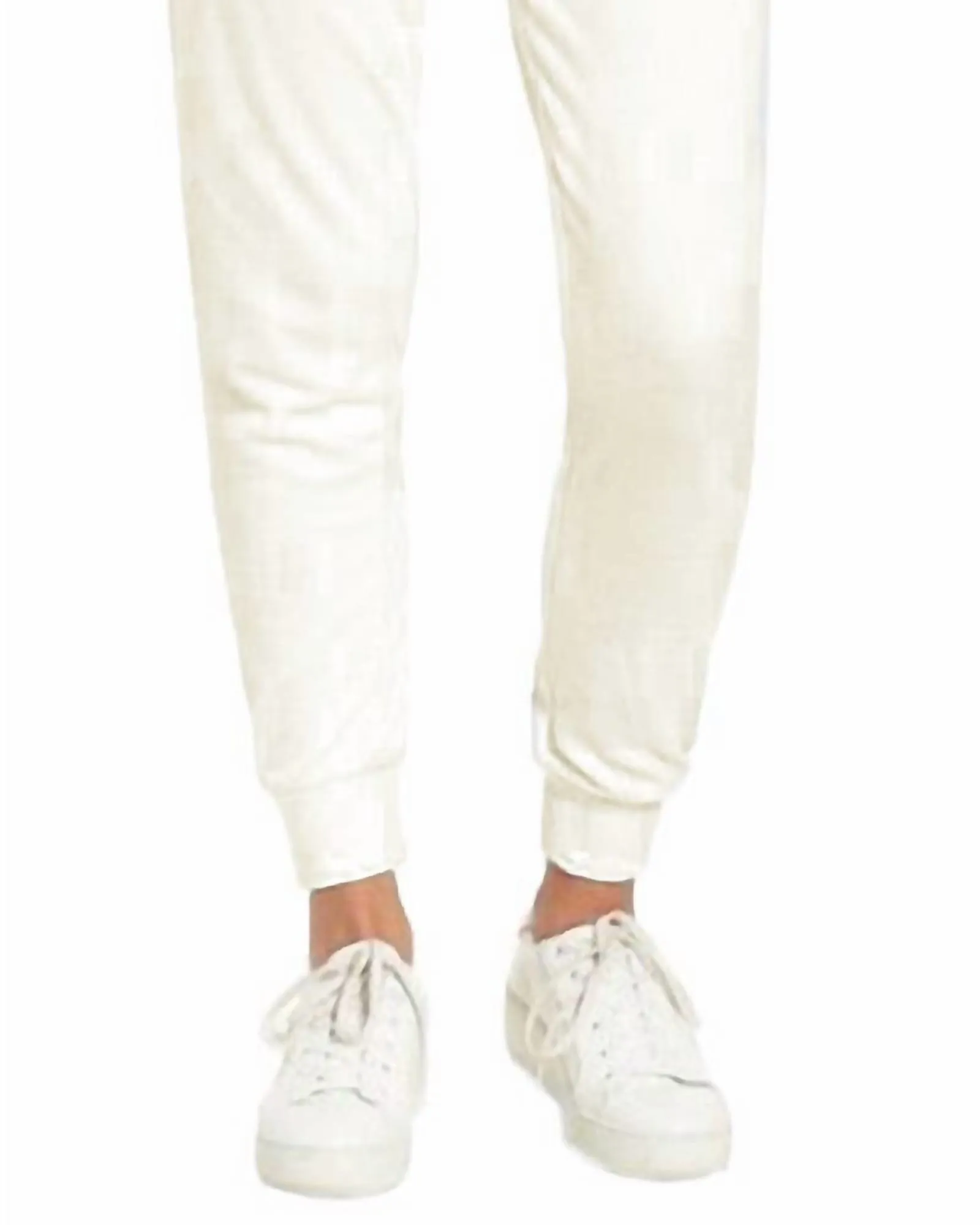 Angel Microterry Zuma Pants In Cream | Cream