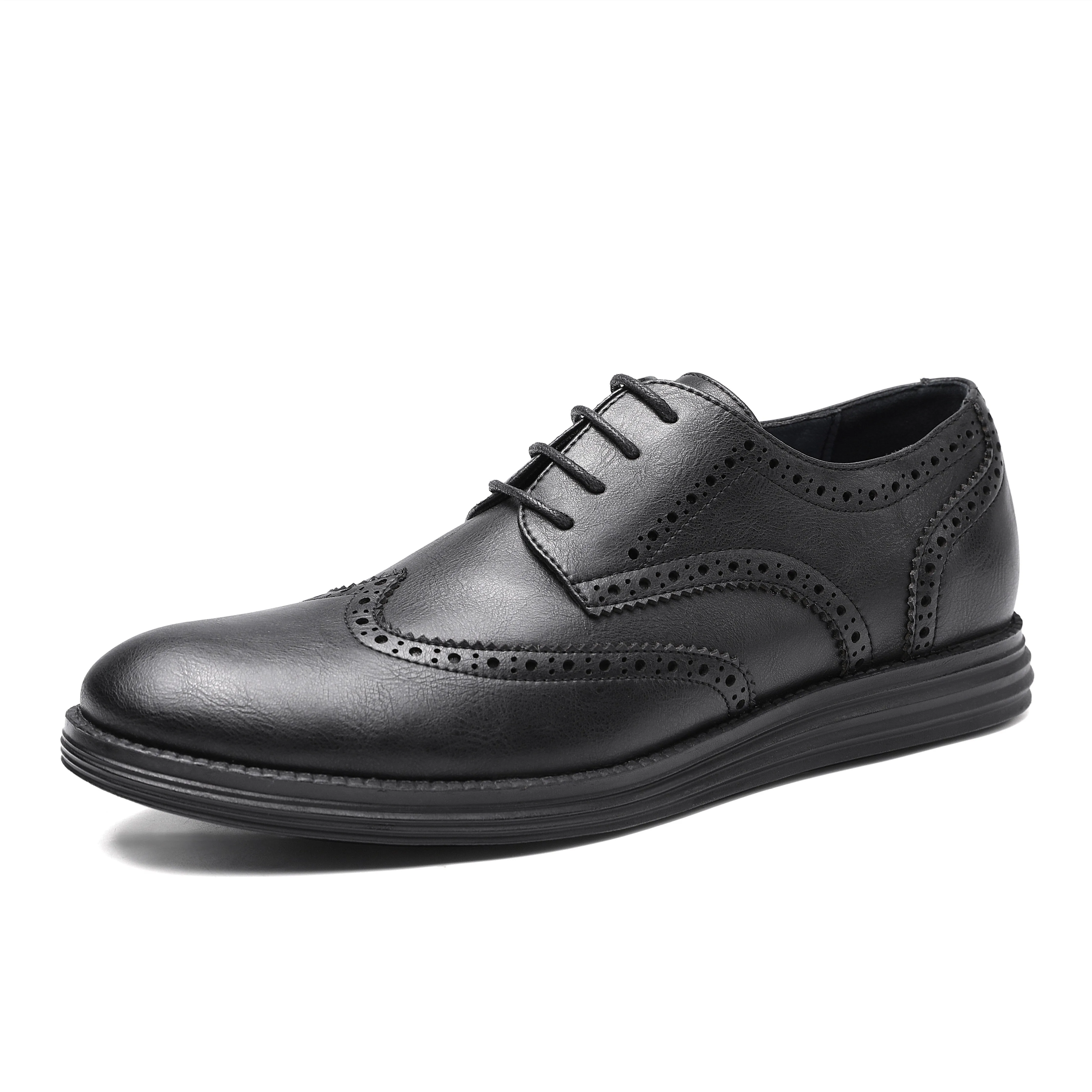 Angelo Ricci™ Genuine Leather Smart Business Brogue Dress Shoes