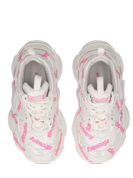 Balenciaga   Triple S faux leather sneakers 