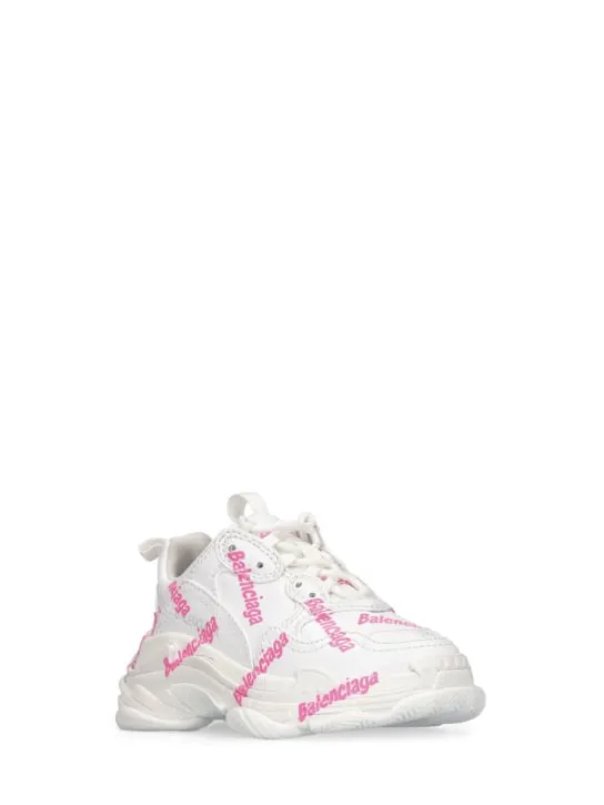 Balenciaga   Triple S faux leather sneakers 