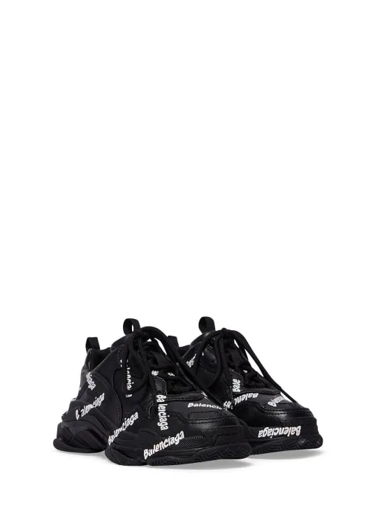 Balenciaga   Triple S faux leather sneakers 