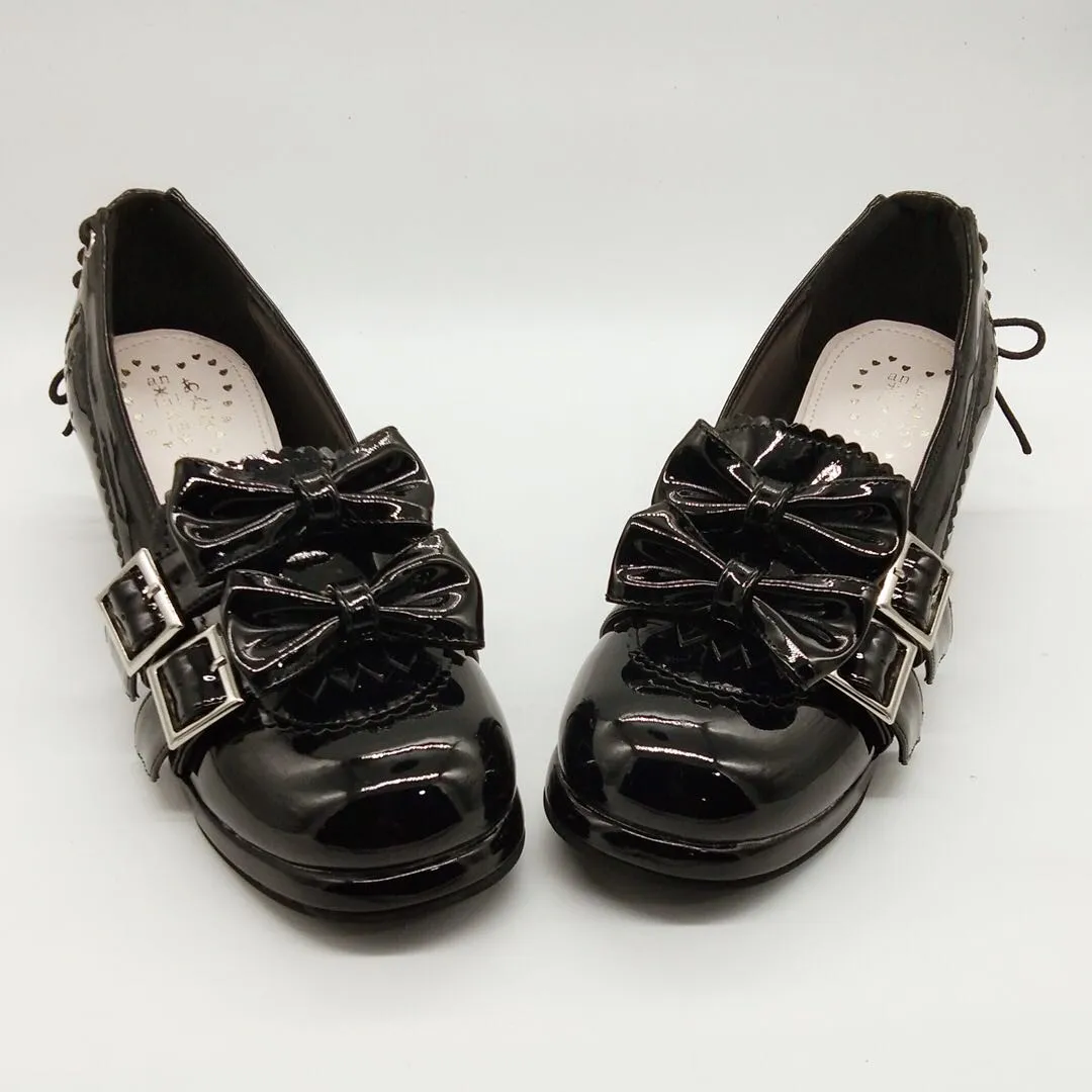 (BFM)Antaina~Sweet Lolita Mary Jane Shoes Shiny Bow Shoes