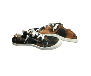 Black & Orange Tie Dye Arch sneakers