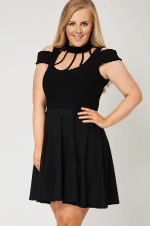 Black Skater Dress Ex-Branded