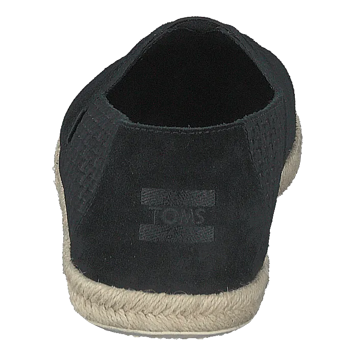 Black Suede Emb/rope Mn Alpr E Black