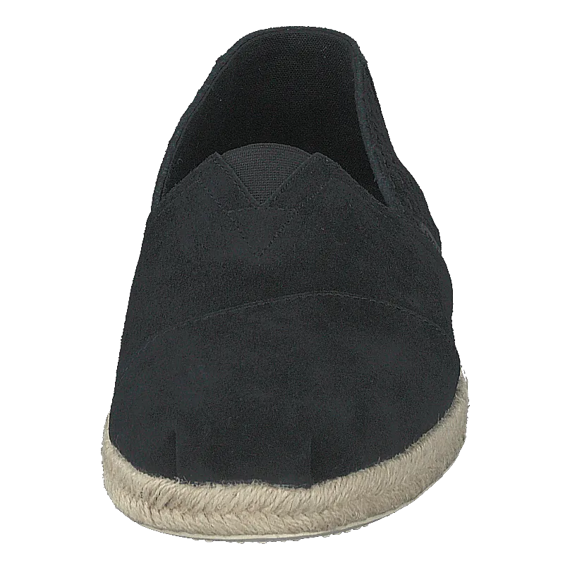 Black Suede Emb/rope Mn Alpr E Black