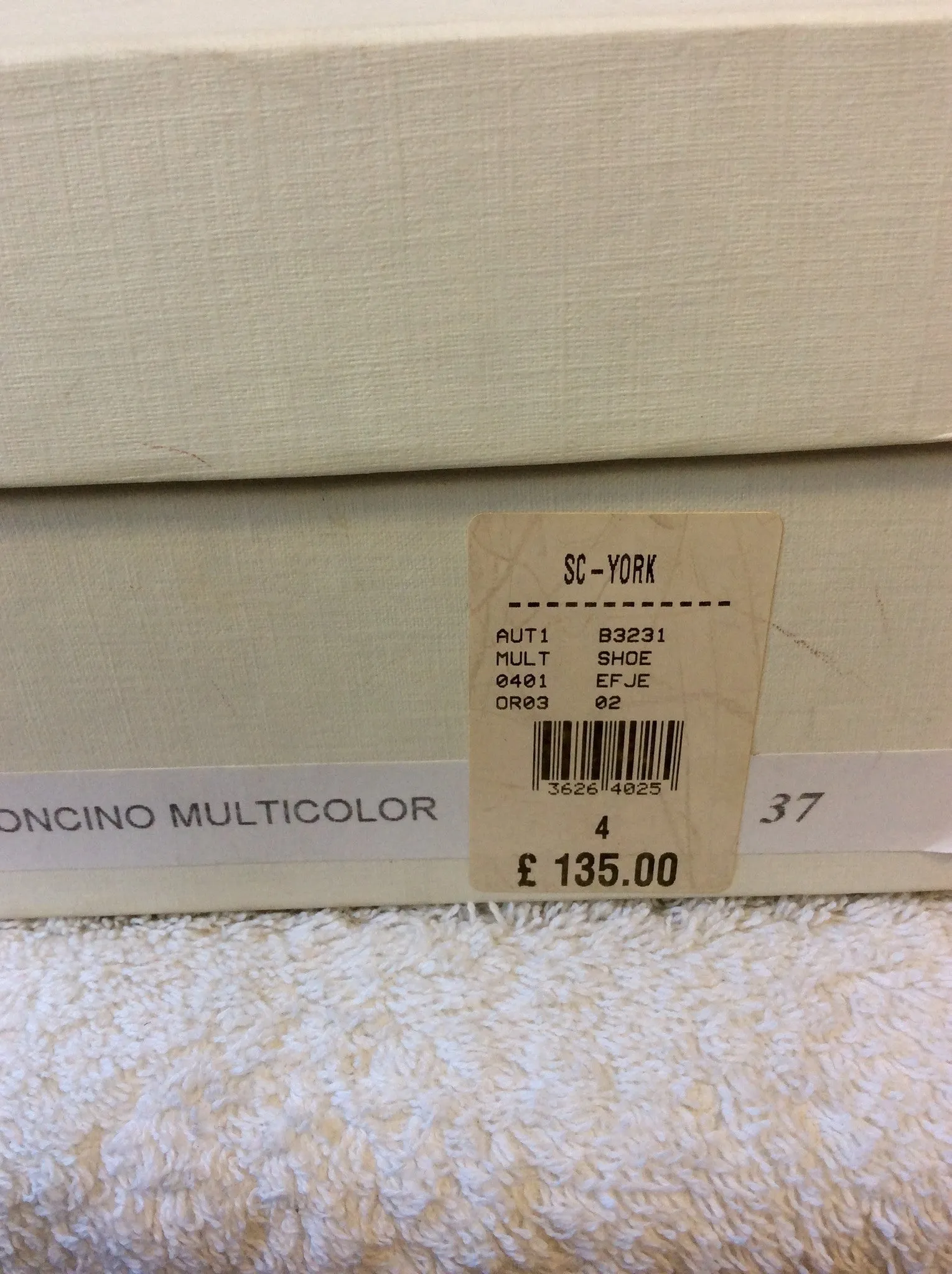 BOCCACCINI MULTI COLOURED WEDGE HEEL SANDALS SIZE 4/37