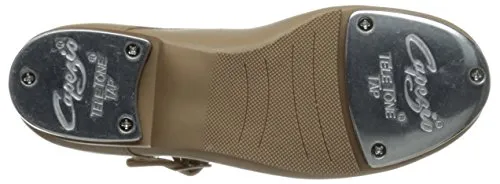 Capezio girls 3800 Tap Shoe mary jane flats, Black Patent, 12 Wide Little Kid US