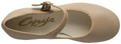 Capezio girls 3800 Tap Shoe mary jane flats, Black Patent, 12 Wide Little Kid US