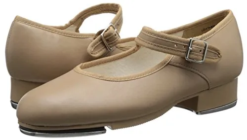 Capezio girls 3800 Tap Shoe mary jane flats, Black Patent, 12 Wide Little Kid US