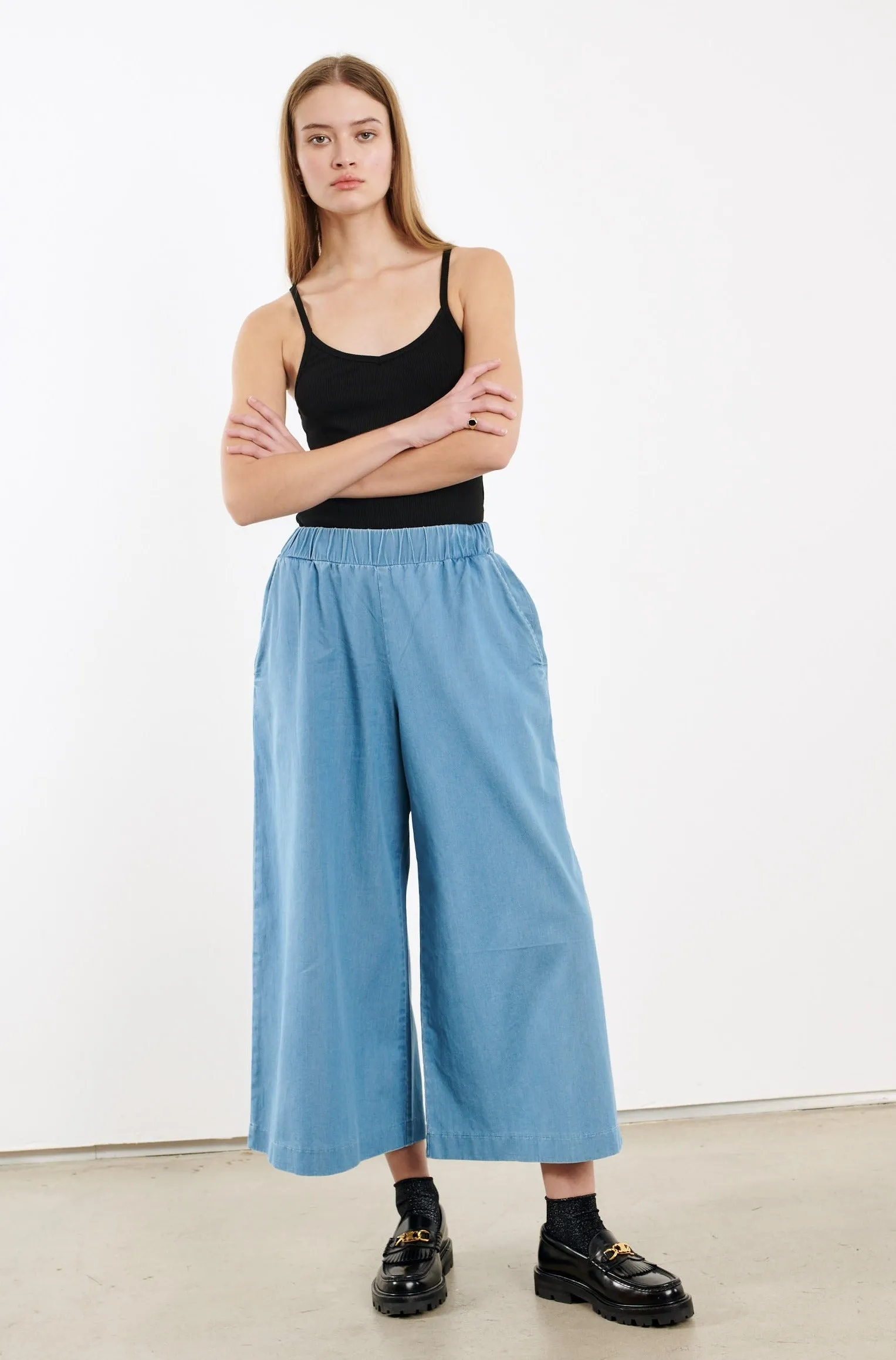 Chambray Culotte