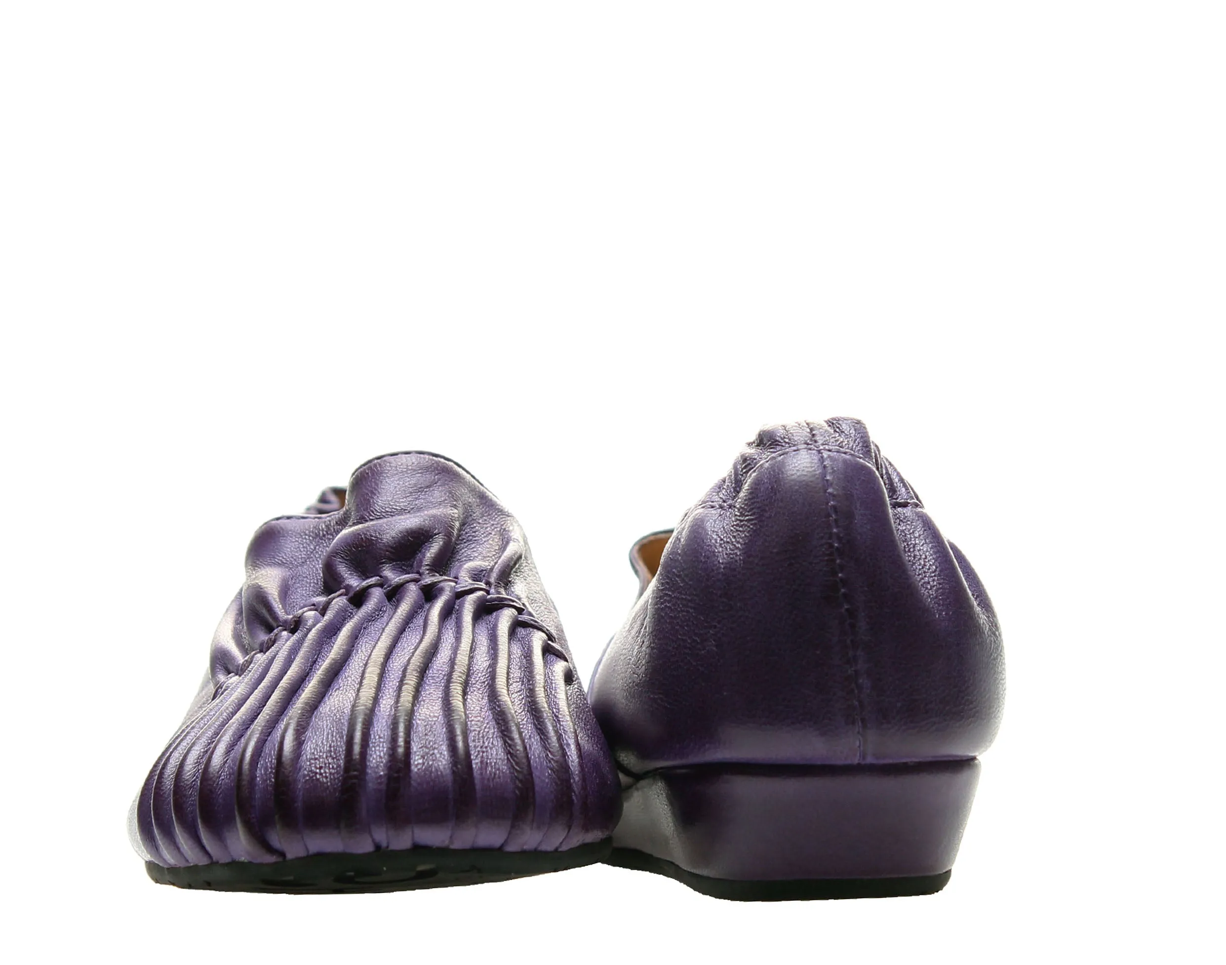 Chocolat Blu Vic Pleated Moccasin Wedge Women's Shoes