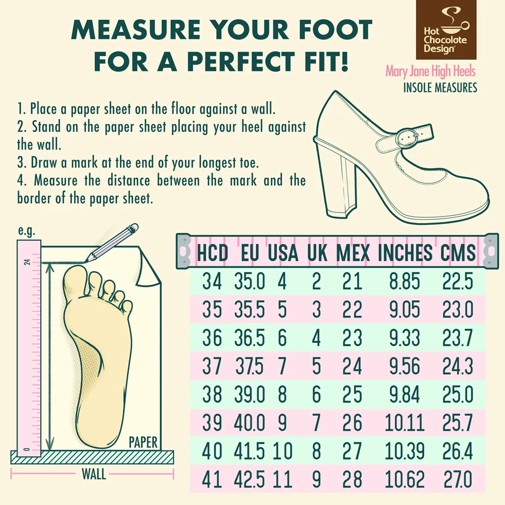 Chocolaticas® DORIS Mary Jane Pump High Heels