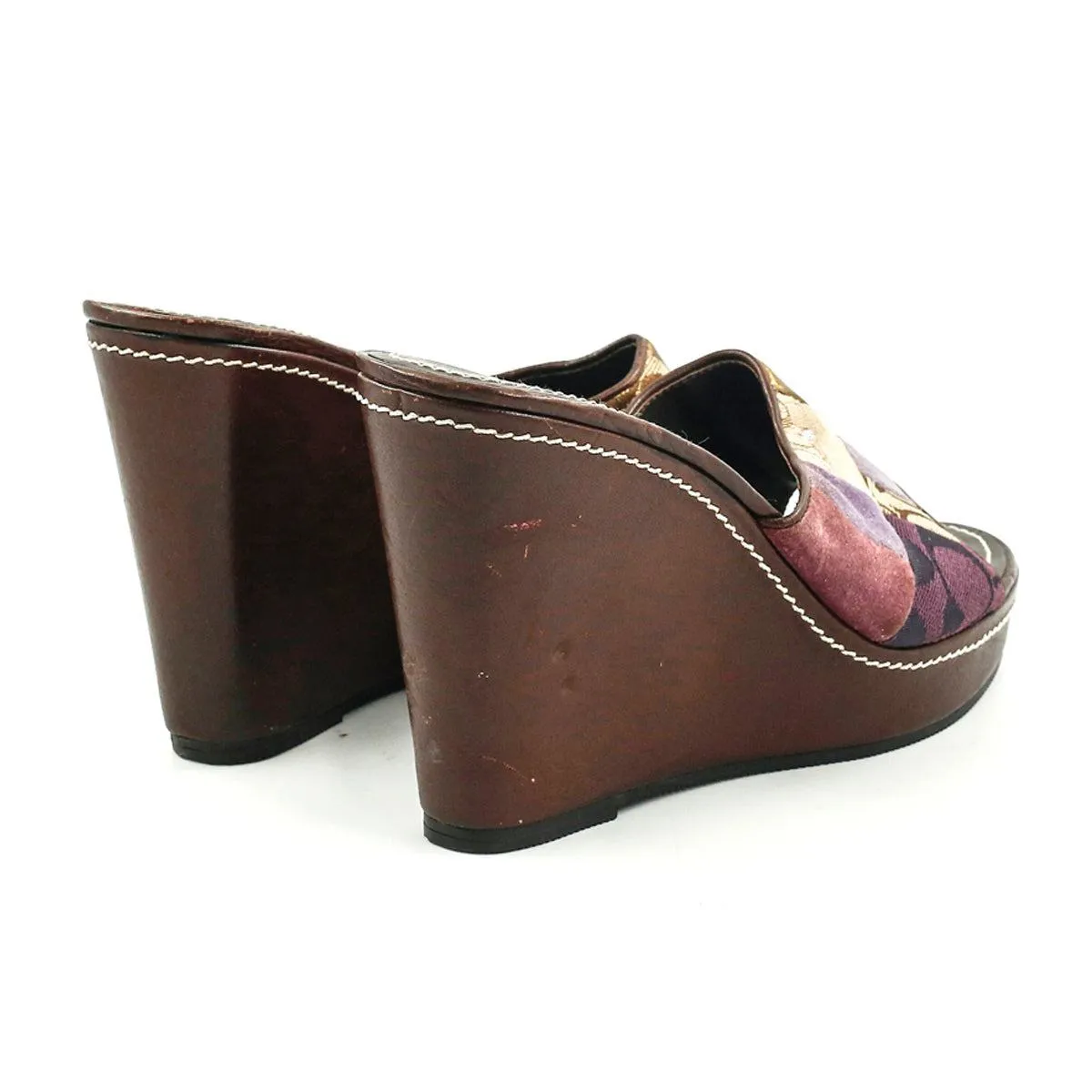 Coach Wedge Shoes Leather Multicolour Colour For Women