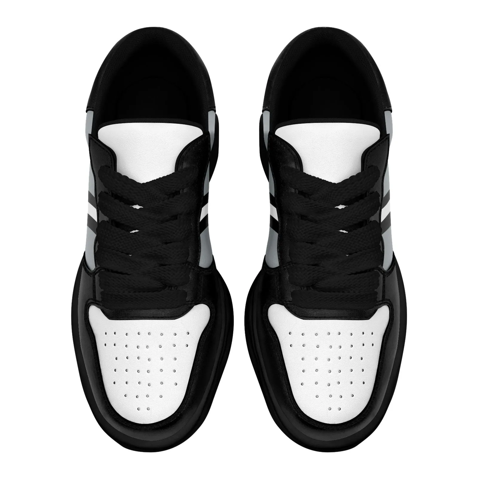 Corporate Gifts,Custom Black Gray Las Vegas Shoes Personalized Sneaker FN032-D020389-20