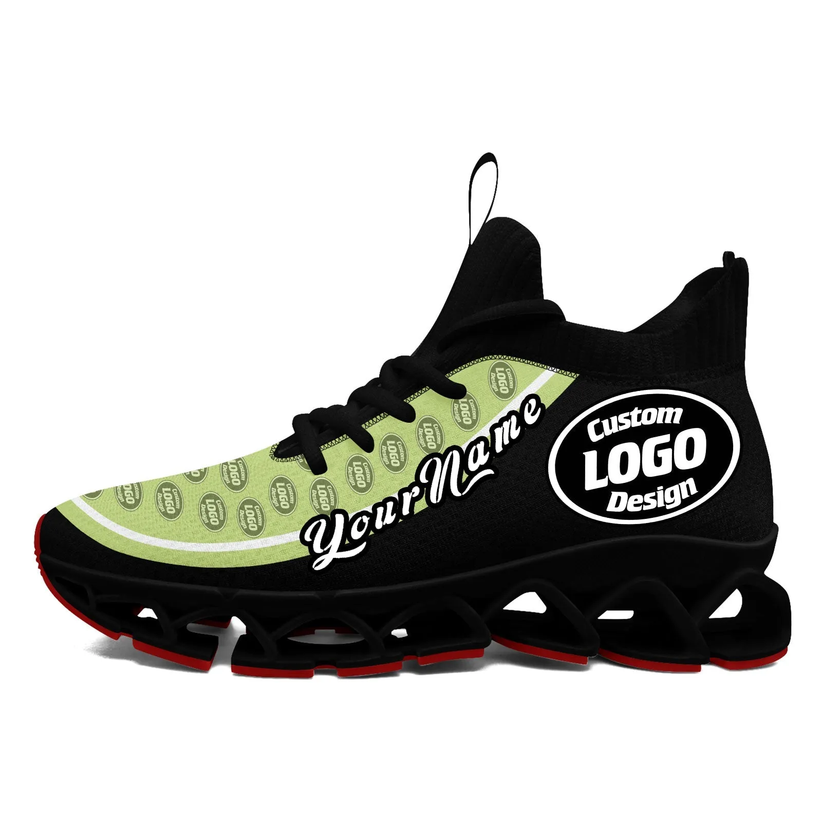 Corporate Gifts,Custom Black Green Maxsoul Shoes Personalized Sneaker FN030XD-D020388-19