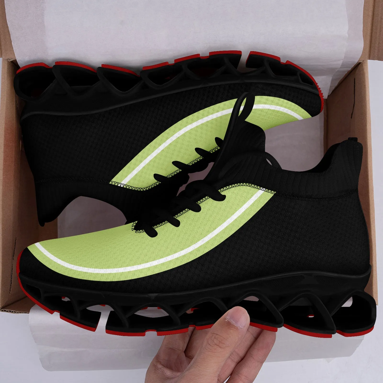 Corporate Gifts,Custom Black Green Maxsoul Shoes Personalized Sneaker FN030XD-D020388-19