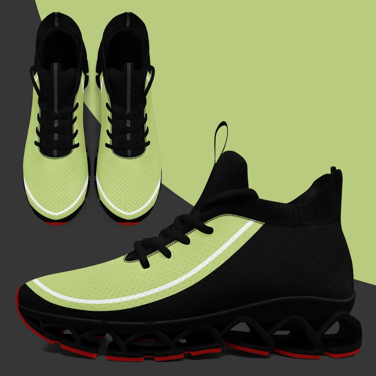 Corporate Gifts,Custom Black Green Maxsoul Shoes Personalized Sneaker FN030XD-D020388-19