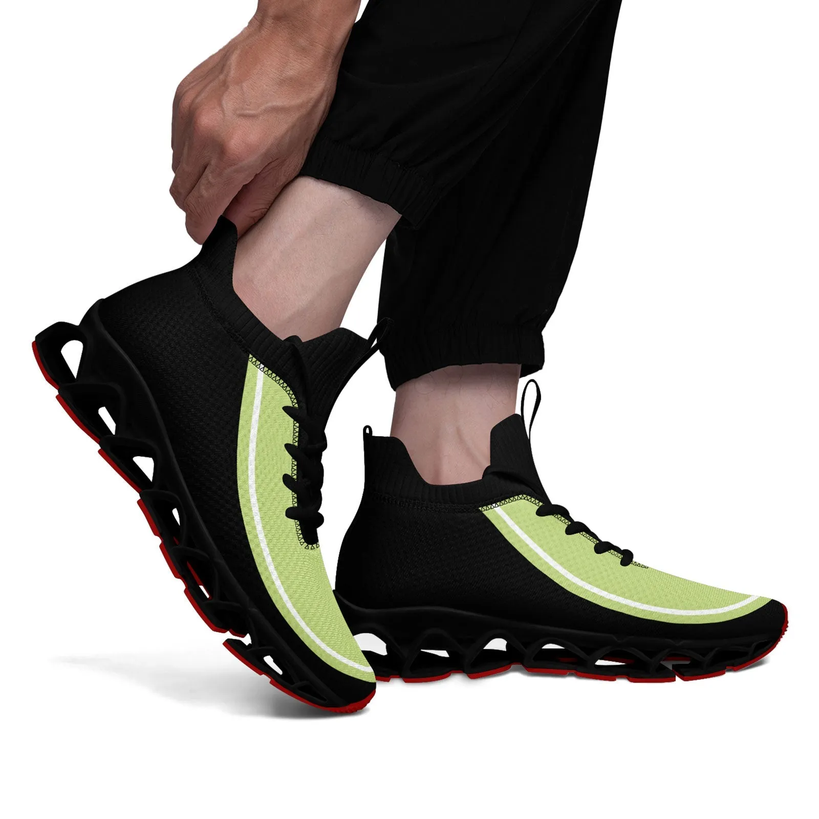 Corporate Gifts,Custom Black Green Maxsoul Shoes Personalized Sneaker FN030XD-D020388-19