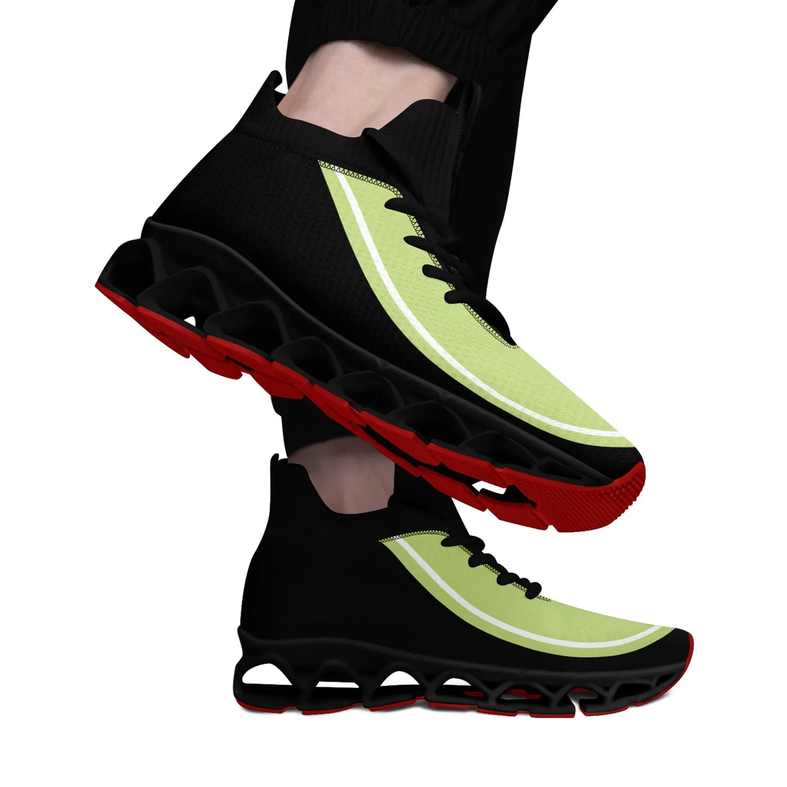 Corporate Gifts,Custom Black Green Maxsoul Shoes Personalized Sneaker FN030XD-D020388-19