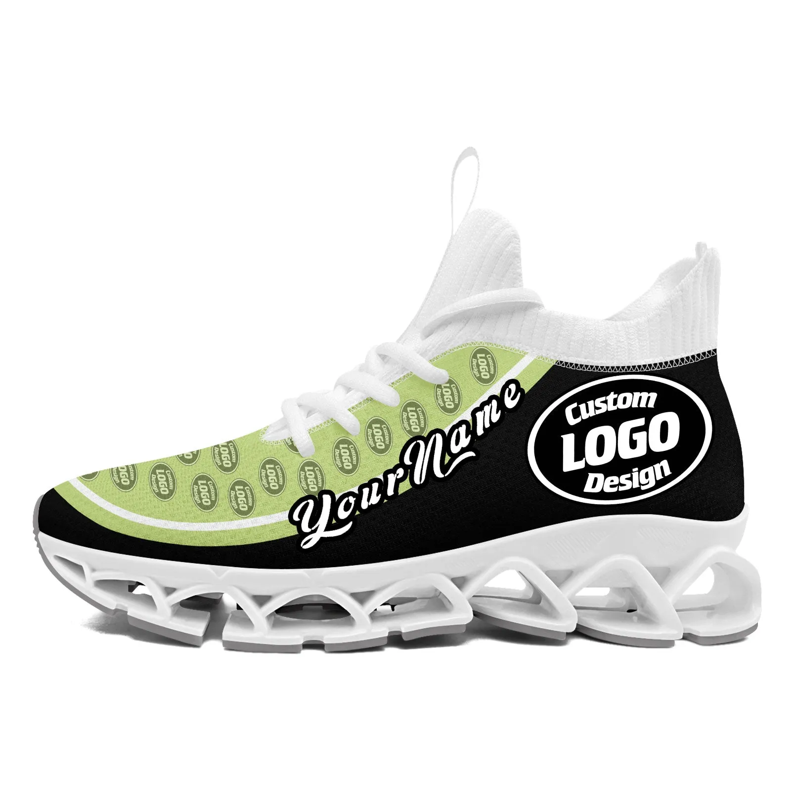 Corporate Gifts,Custom Black Green Maxsoul Shoes Personalized Sneaker FN030XD-D020388-19