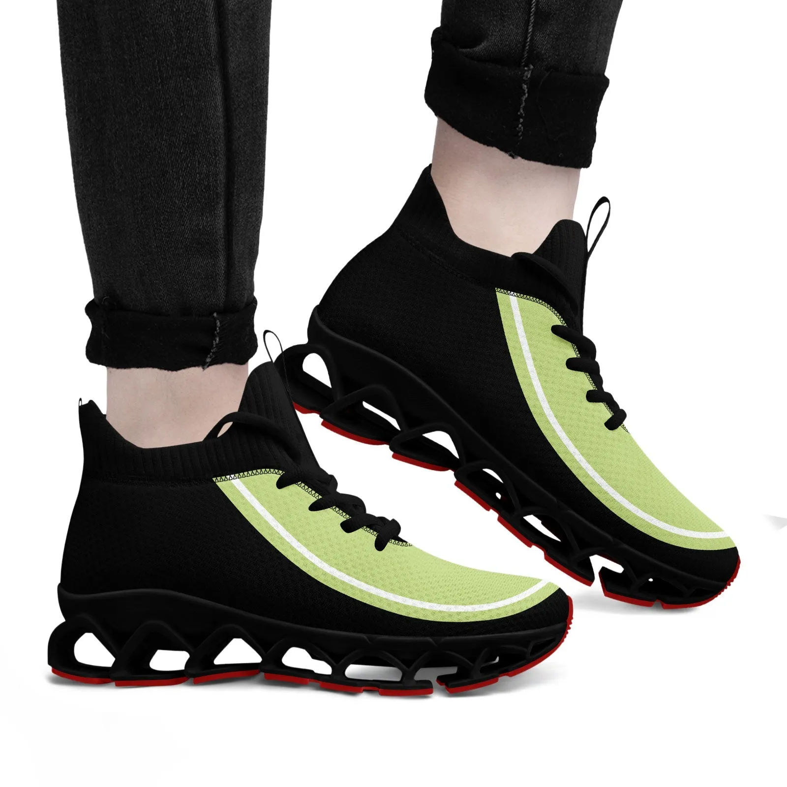 Corporate Gifts,Custom Black Green Maxsoul Shoes Personalized Sneaker FN030XD-D020388-19