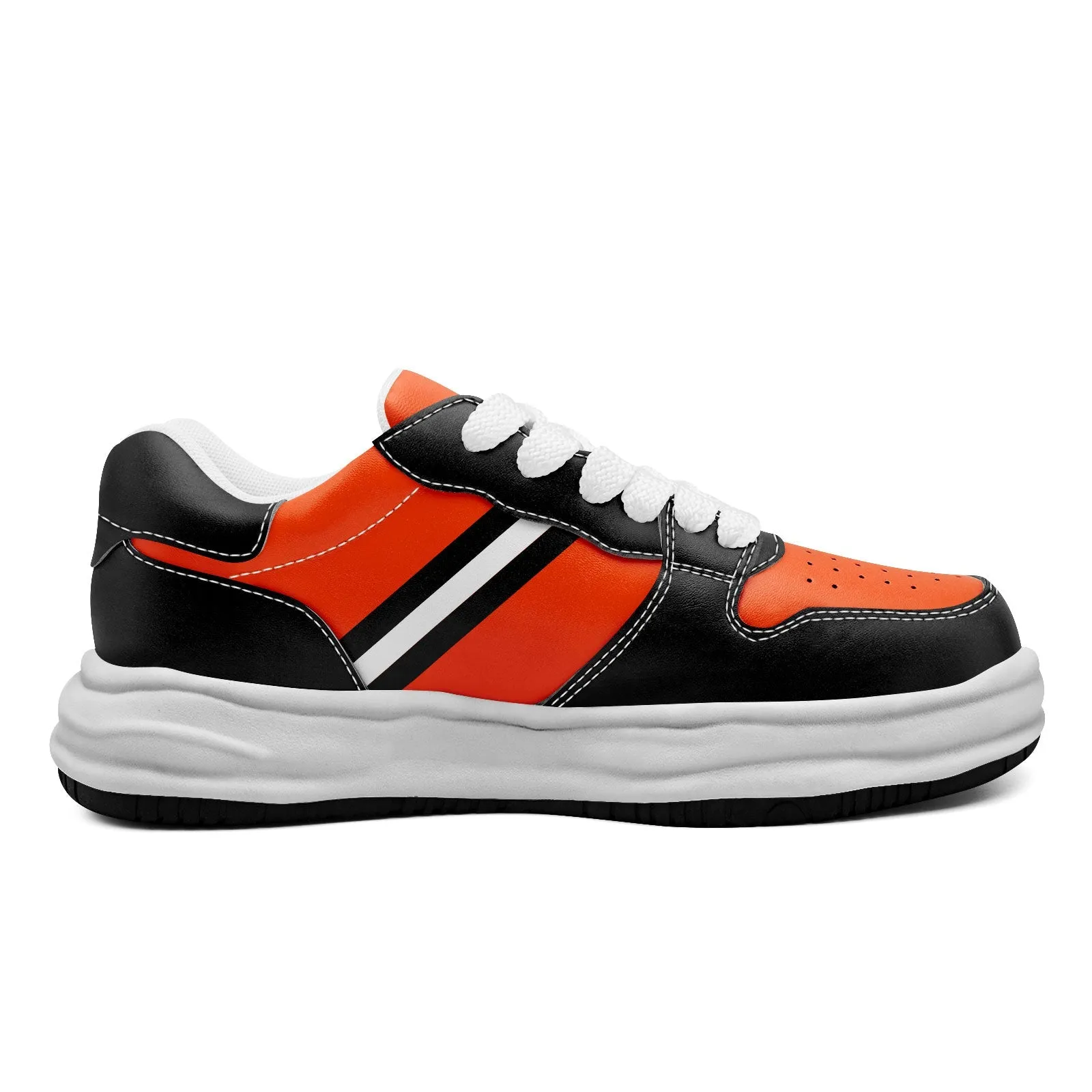 Corporate Gifts,Custom Black Orange Cincinnati Shoes Personalized Sneaker FN032-D020389-6