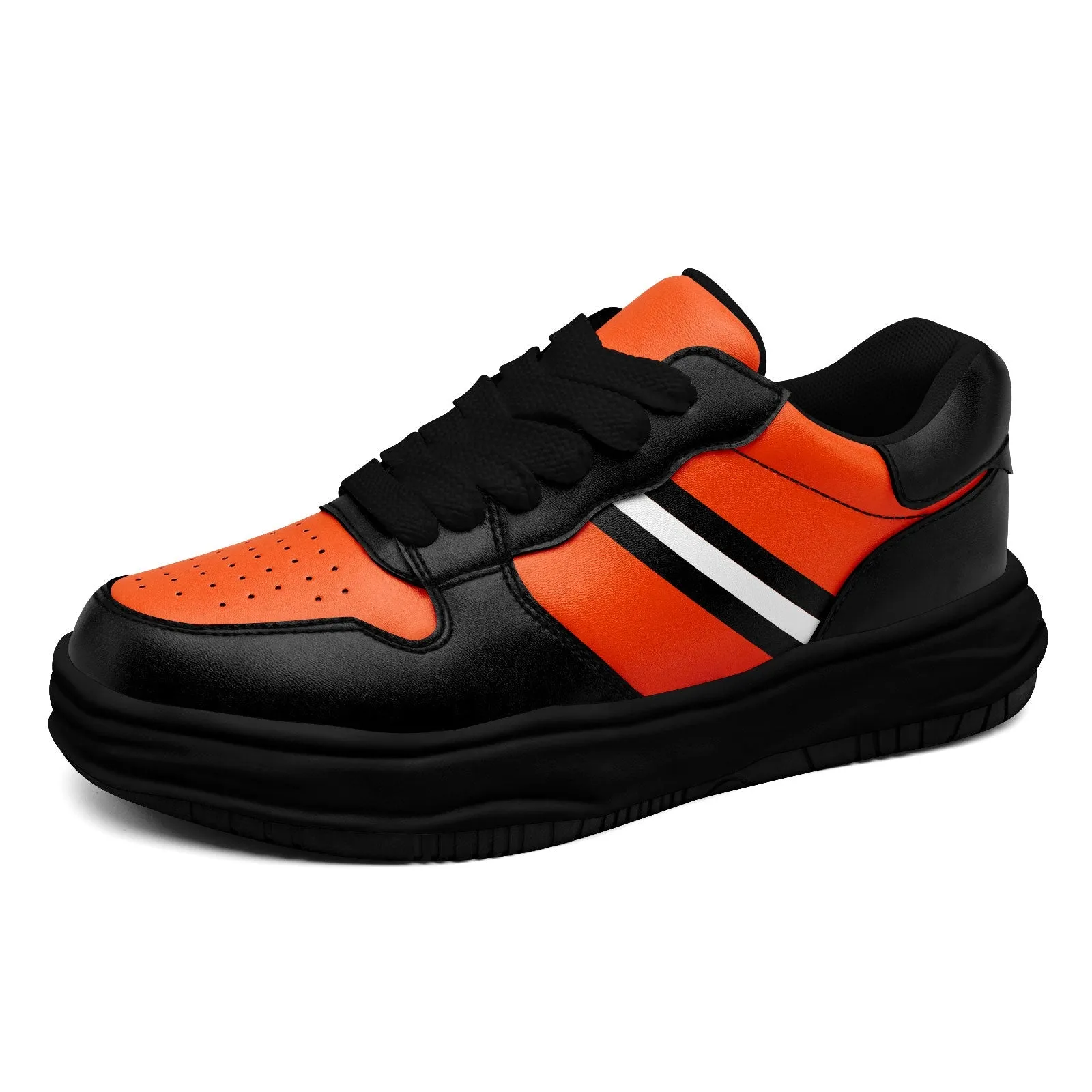 Corporate Gifts,Custom Black Orange Cincinnati Shoes Personalized Sneaker FN032-D020389-6