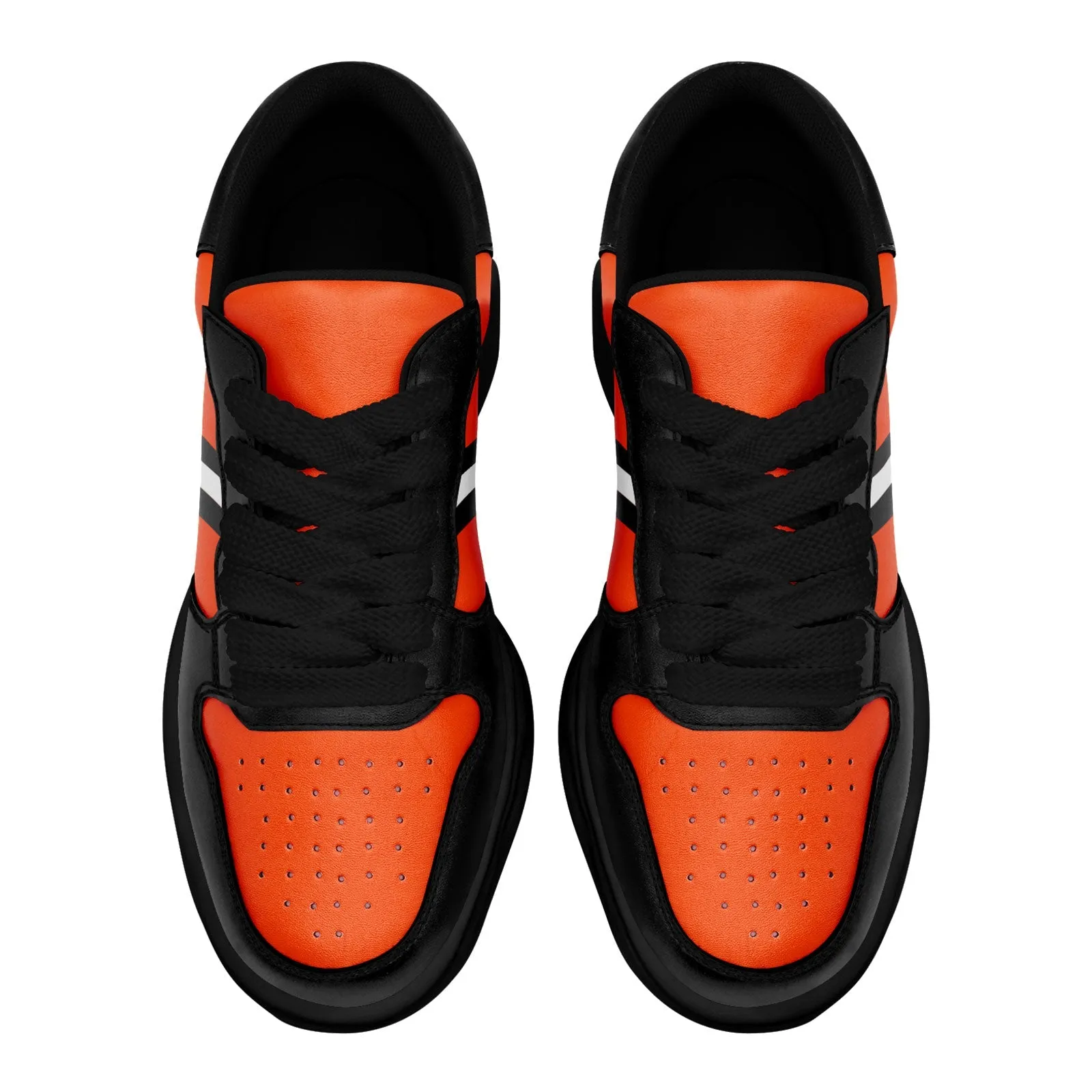 Corporate Gifts,Custom Black Orange Cincinnati Shoes Personalized Sneaker FN032-D020389-6