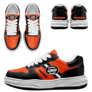 Corporate Gifts,Custom Black Orange Cincinnati Shoes Personalized Sneaker FN032-D020389-6