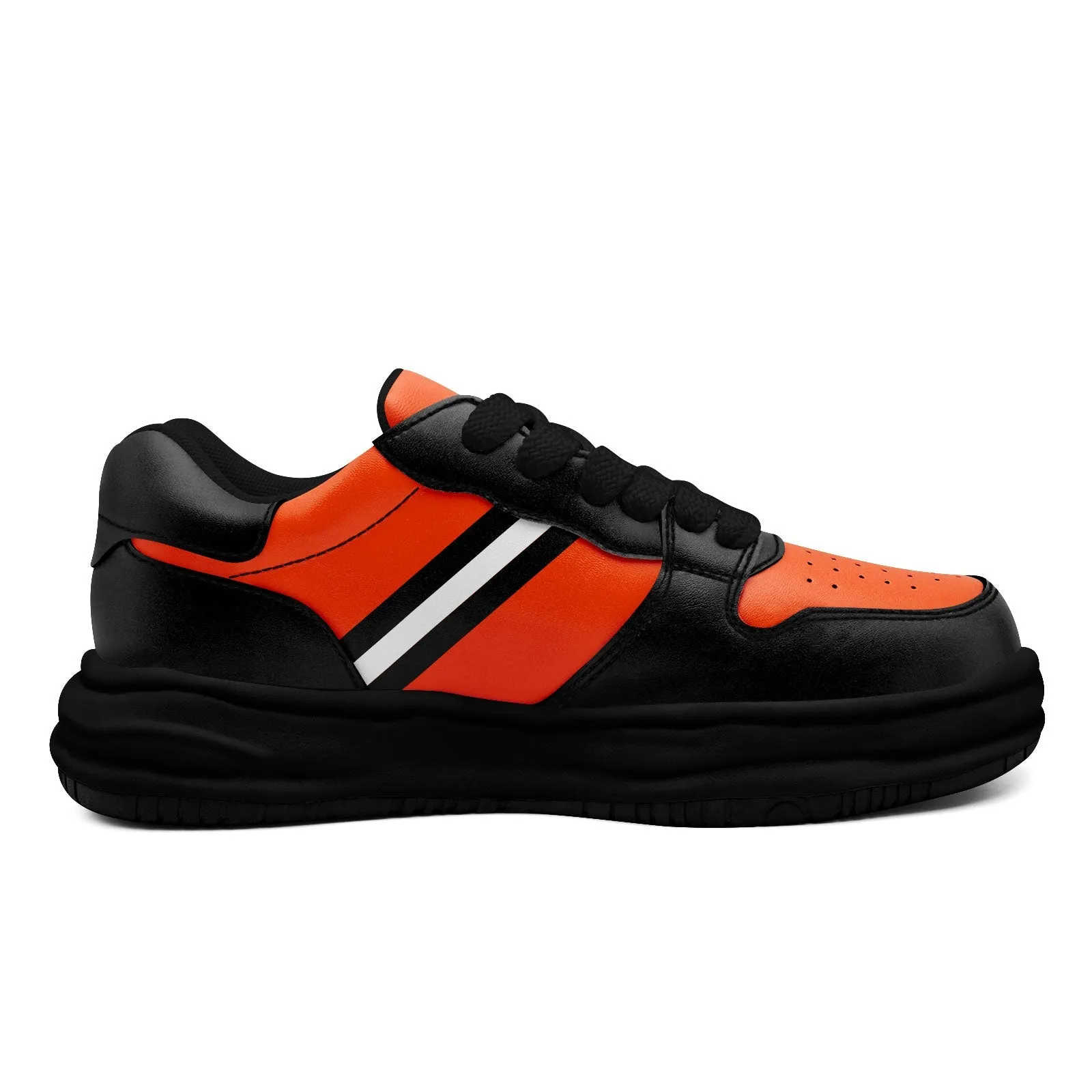 Corporate Gifts,Custom Black Orange Cincinnati Shoes Personalized Sneaker FN032-D020389-6