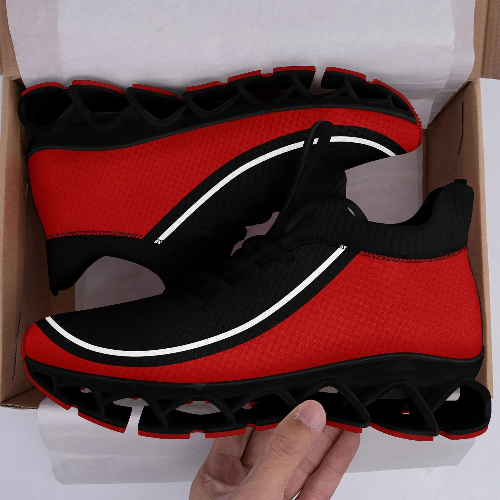 Corporate Gifts,Custom Black Red Maxsoul Shoes Personalized Sneaker FN030XD-D020388-3