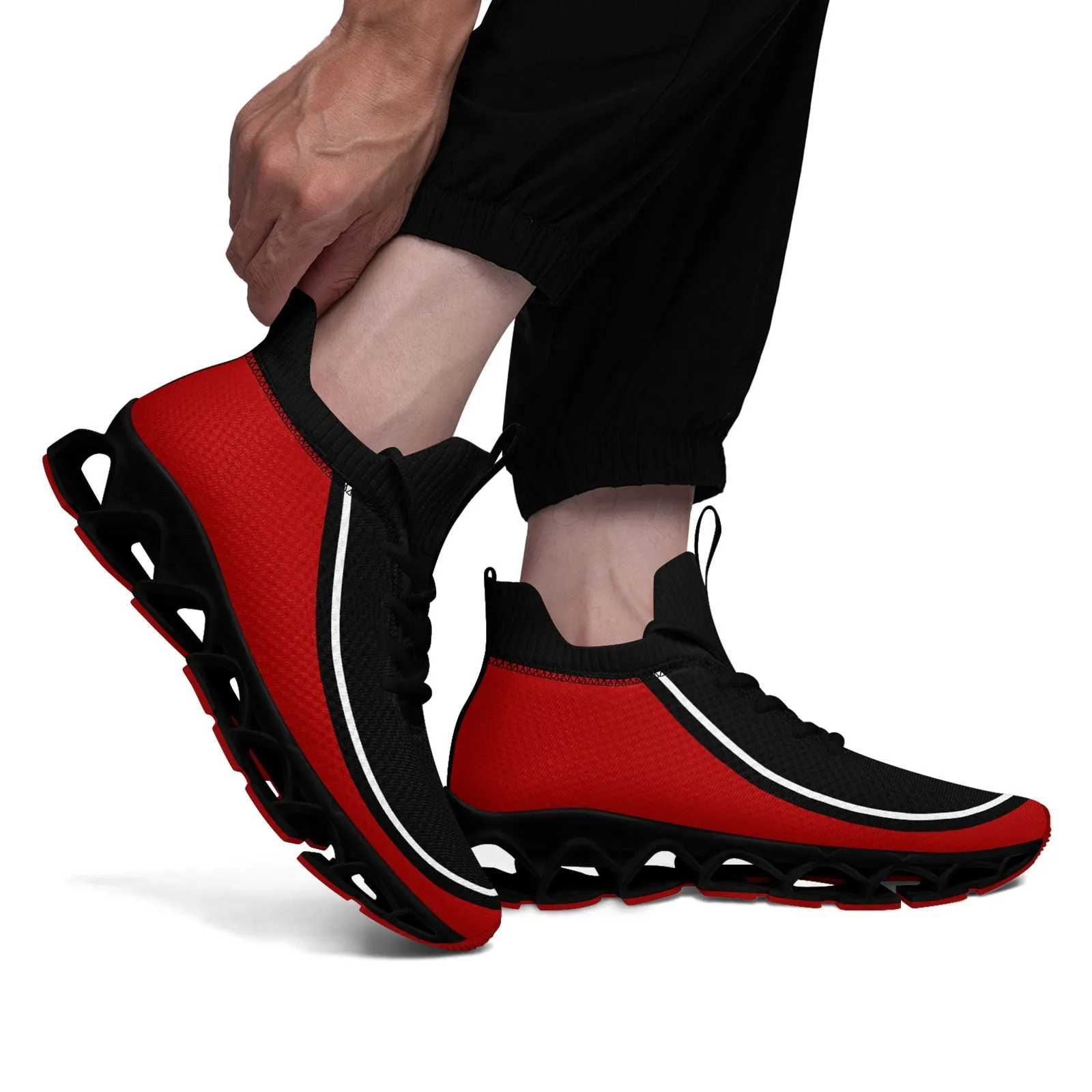 Corporate Gifts,Custom Black Red Maxsoul Shoes Personalized Sneaker FN030XD-D020388-3