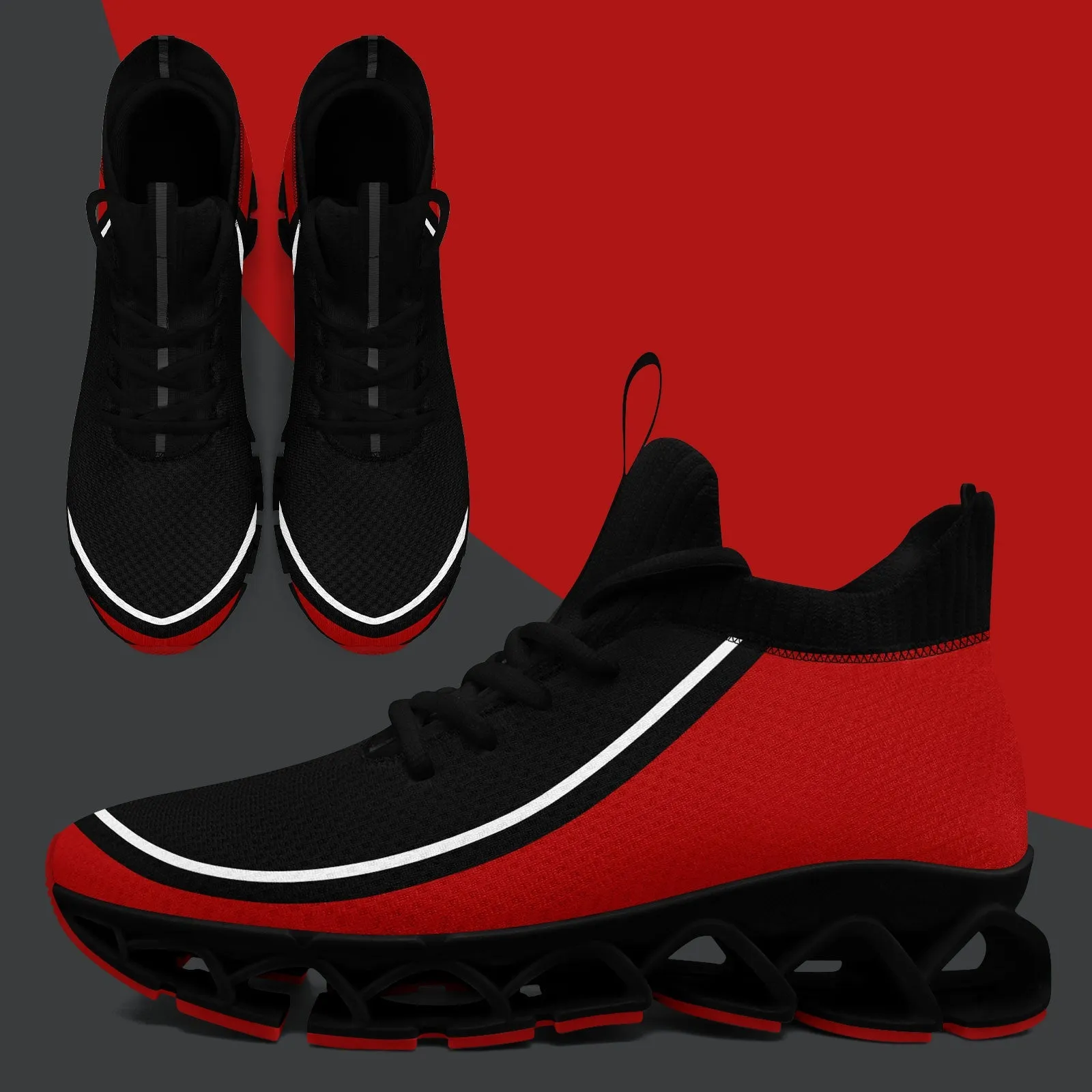 Corporate Gifts,Custom Black Red Maxsoul Shoes Personalized Sneaker FN030XD-D020388-3